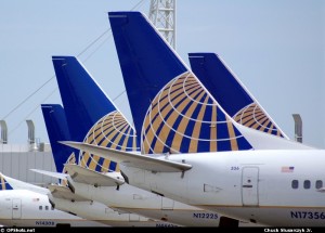 Continental Airlines Tails