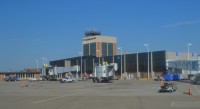 The Akron-Canton terminal and control tower.  The airport is floating ideas for expansion.  Photo:  Cole Goldberg - OPShots.net